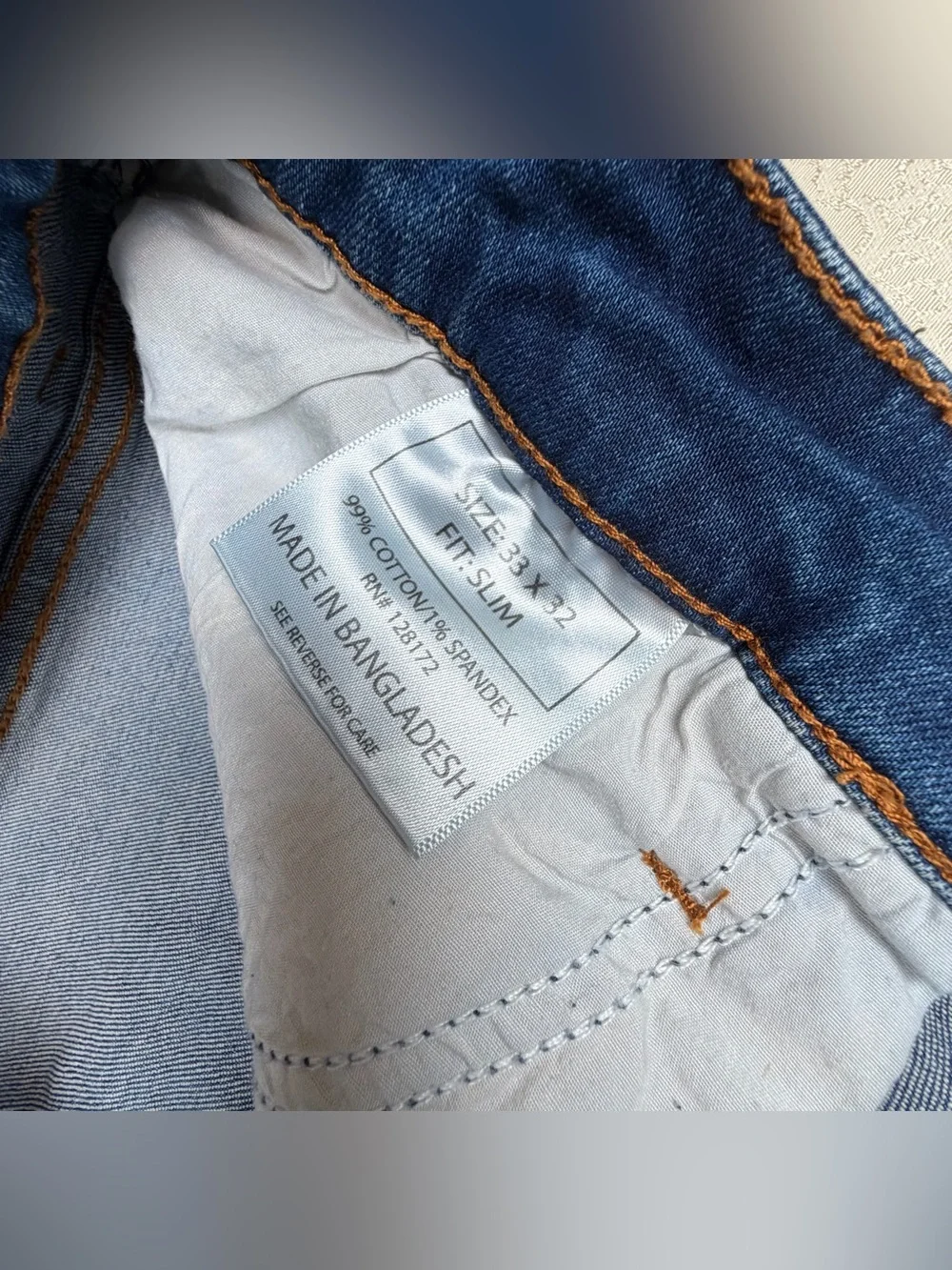 Ring of Fire Slim Fit Blue Denim Jeans 33x32”